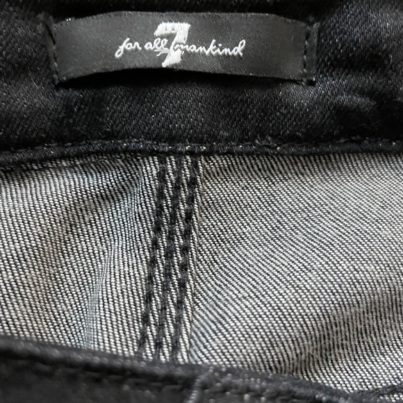 Seven for all mankind jeans flare braided detail black size 26 - Picture 7 of 7